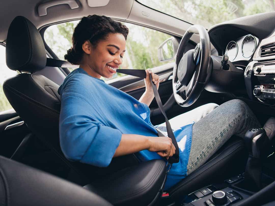 Behind the wheel driving lesson